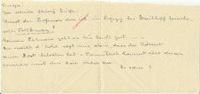 Notiz v. E. Martin f. A. Schweitzer