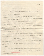 Brief v. Emmy Martin an Albert Schweitzer