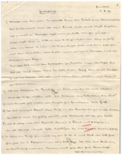 Brief v. Emmy Martin an Albert Schweitzer