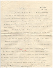 Brief v. Emmy Martin an Albert Schweitzer