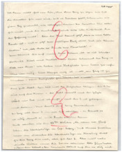Brief v. Emmy Martin an Albert Schweitzer