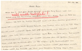 Brief v. Emmy Martin an Albert Schweitzer