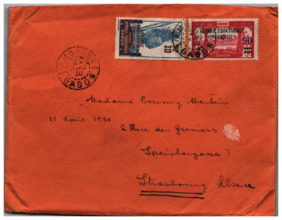 Briefkuvert von Albert Schweitzer an Emmy Martin
