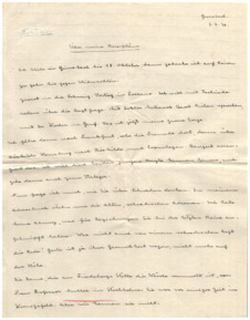 Brief v. Emmy Martin an Albert Schweitzer