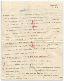 Brief v. Emmy Martin an Albert Schweitzer