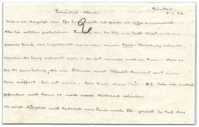 Brief von Emmy Martin an Albert Schweitzer