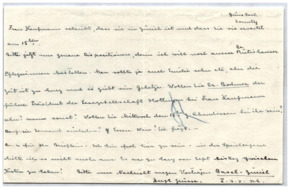 Brief von Emmy Martin an Albert Schweitzer