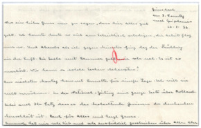 Brief von Emmy Martin an Albert Schweitzer