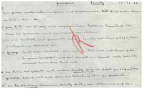 Brief von Emmy Martin an Albert Schweitzer