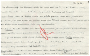 Brief von Emmy Martin an Albert Schweitzer