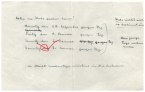 Brief von Emmy Martin an Albert Schweitzer