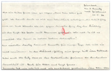 Brief von Emmy Martin an Albert Schweitzer