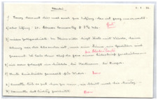 Brief von Emmy Martin an Albert Schweitzer; mit kurzer Antwort Schweitzers