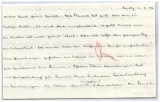 Brief von Emmy Martin an Albert Schweitzer