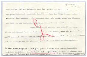 Brief von Emmy Martin an Albert Schweitzer