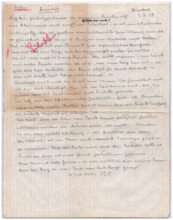 Brief v. Emmy Martin an Albert Schweitzer