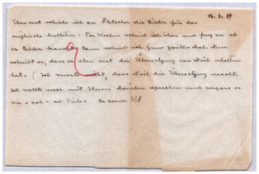 Brief v. Emmy Martin an Albert Schweitzer