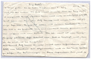 Brief v. Emmy Martin an Albert Schweitzer