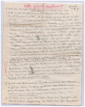 Brief v. Emmy Martin an Albert Schweitzer
