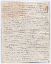 Brief v. Emmy Martin an Albert Schweitzer