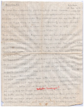 Brief v. Emmy Martin an Albert Schweitzer