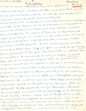 Brief von Emmy Martin an Albert Schweitzer