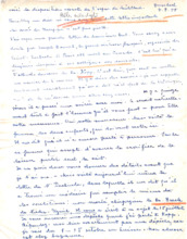 Brief von Emmy Martin an Albert Schweitzer