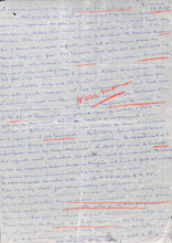 Brief von Emmy Martin an Albert Schweitzer