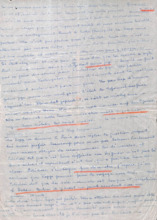 Brief von Emmy Martin an Albert Schweitzer