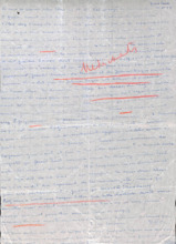 Brief von Emmy Martin an Albert Schweitzer