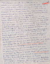 Brief von Emmy Martin an Albert Schweitzer