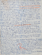 Brief von Emmy Martin an Albert Schweitzer