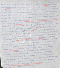 Brief von Emmy Martin an Albert Schweitzer
