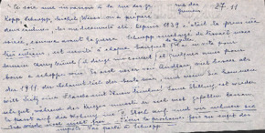 Brief von Emmy Martin an Albert Schweitzer