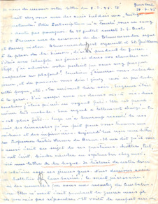 Brief von Emmy Martin an Albert Schweitzer