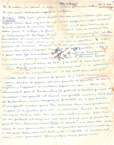 Brief von Emmy Martin an Albert Schweitzer