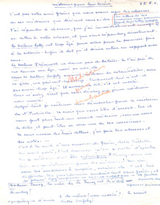 Brief von Emmy Martin an Albert Schweitzer