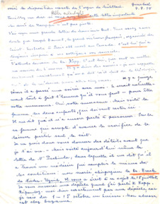 Brief von Emmy Martin an Albert Schweitzer