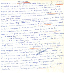 Brief von Emmy Martin an Albert Schweitzer