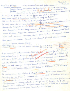 Brief von Emmy Martin an Albert Schweitzer