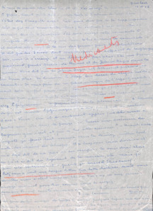Brief von Emmy Martin an Albert Schweitzer
