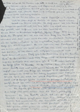 Brief von Emmy Martin an Albert Schweitzer