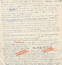 Brief von Emmy Martin an Albert Schweitzer