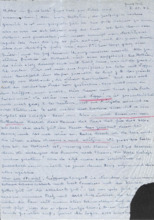 Brief von Emmy Martin an Albert Schweitzer