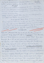 Brief von Emmy Martin an Albert Schweitzer