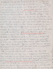 Brief von Emmy Martin an Albert Schweitzer