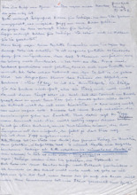Brief von Emmy Martin an Albert Schweitzer