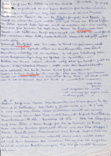 Brief von Emmy Martin an Albert Schweitzer