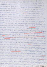 Brief von Emmy Martin an Albert Schweitzer