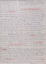 Brief von Emmy Martin an Albert Schweitzer